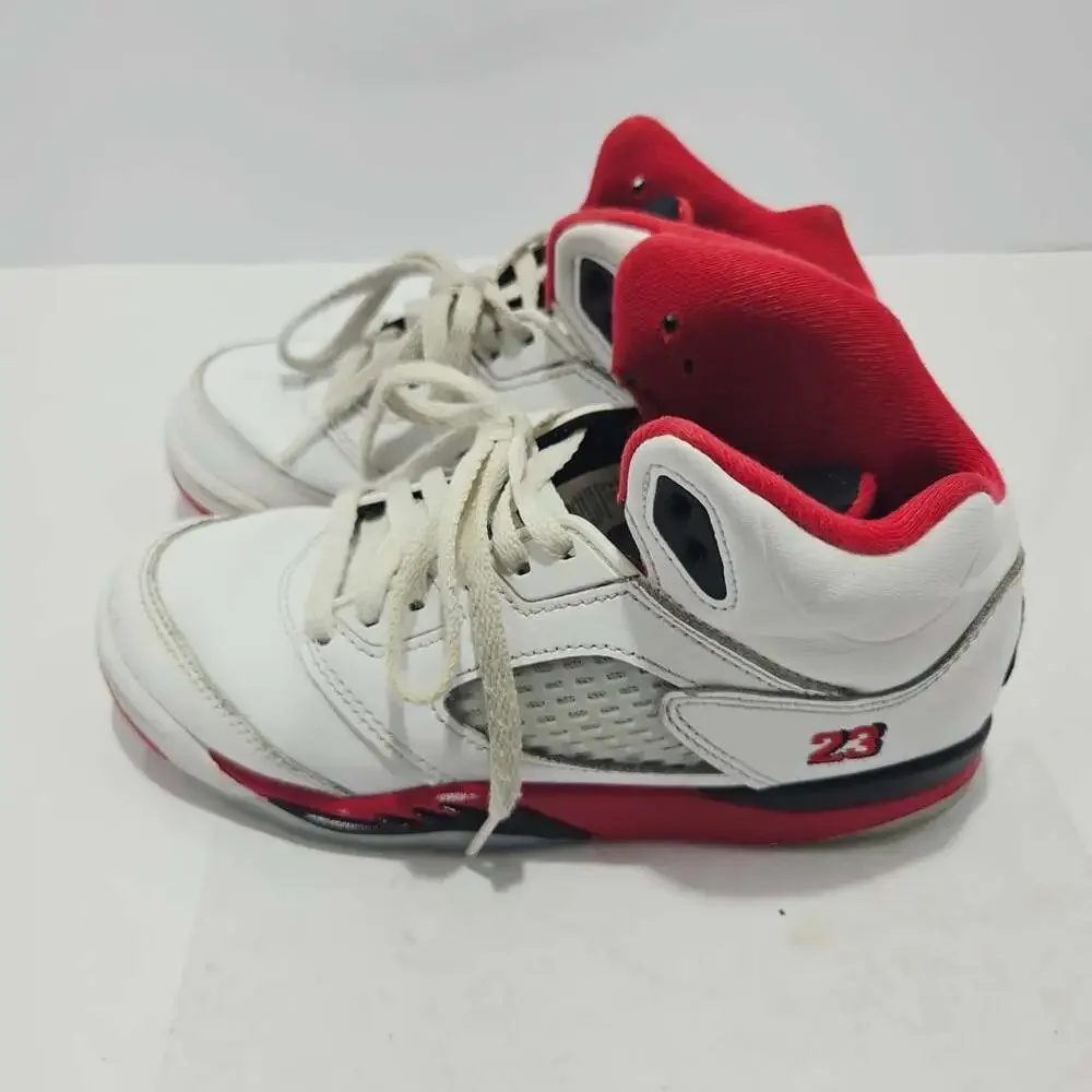 Nike Air Jordan 5 Retro Fire Red Youth Shoes